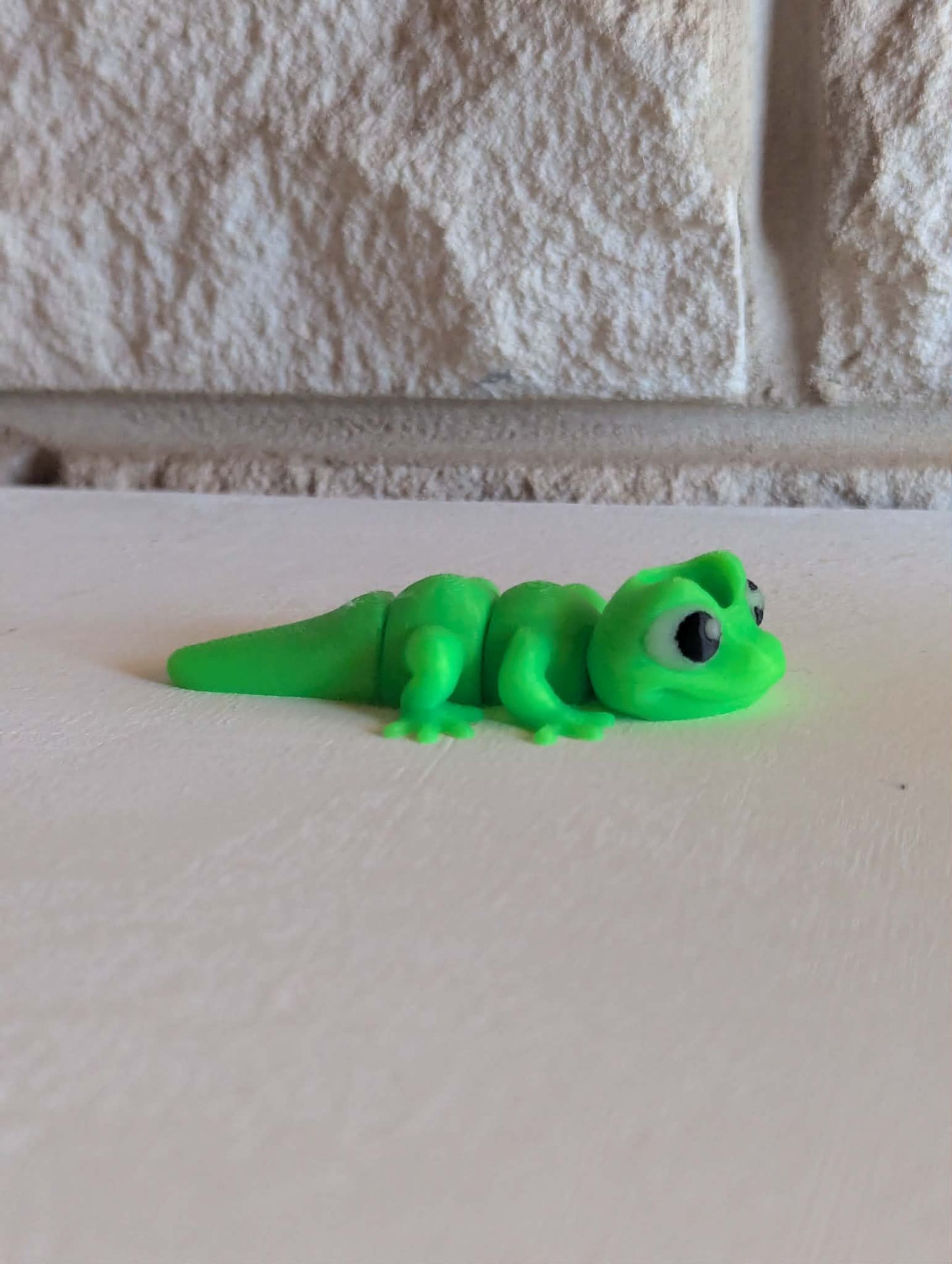 Flexi Gecko– Articulated 3D- Straw Animal