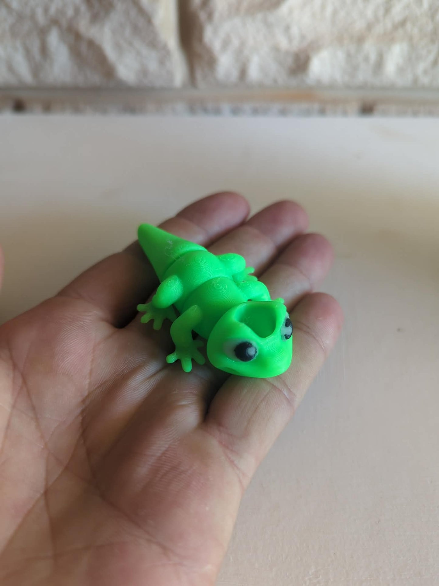 Flexi Gecko– Articulated 3D- Straw Animal