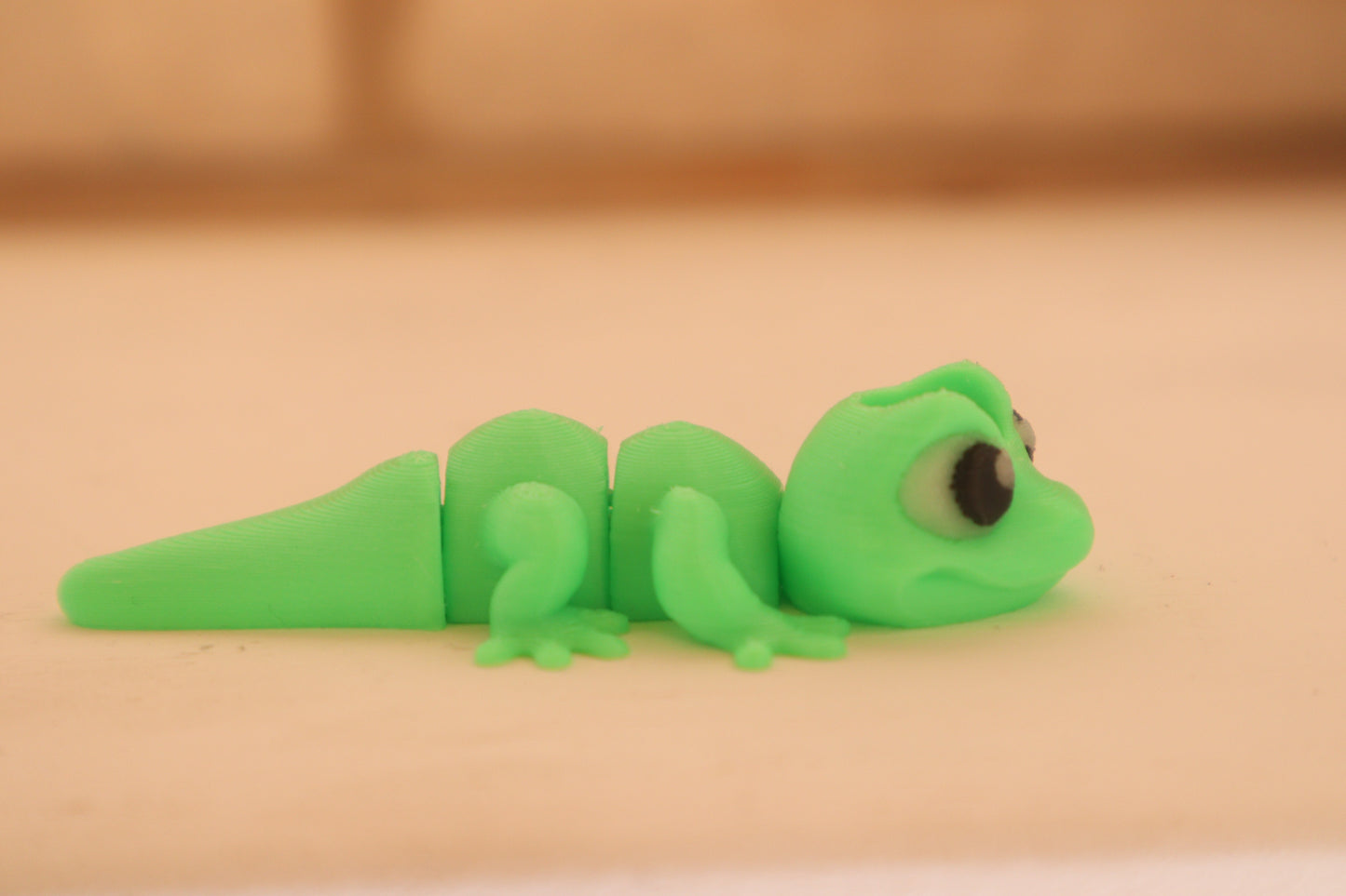 Flexi Gecko– Articulated 3D- Straw Animal