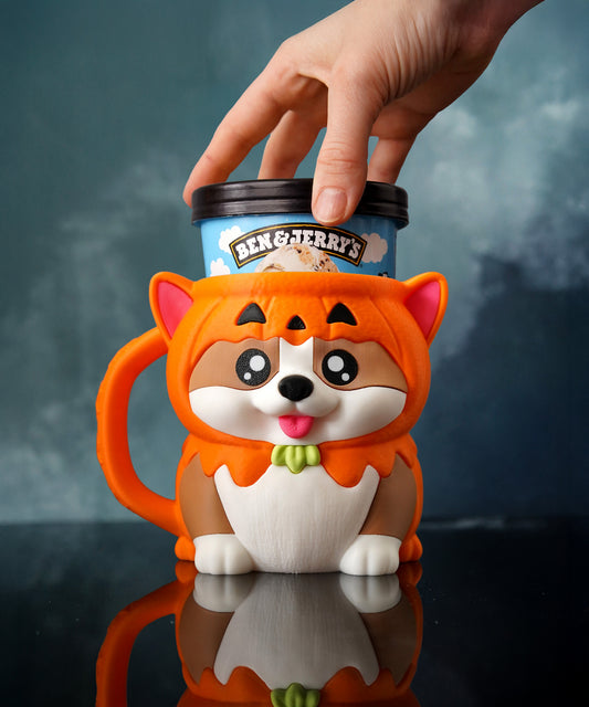 🐶Corgi Ice Cream Holder – Fits a 458ml Tub