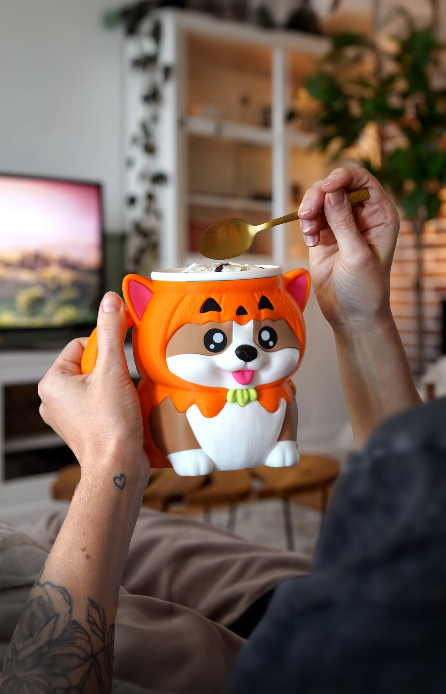 🐶Corgi Ice Cream Holder – Fits a 458ml Tub