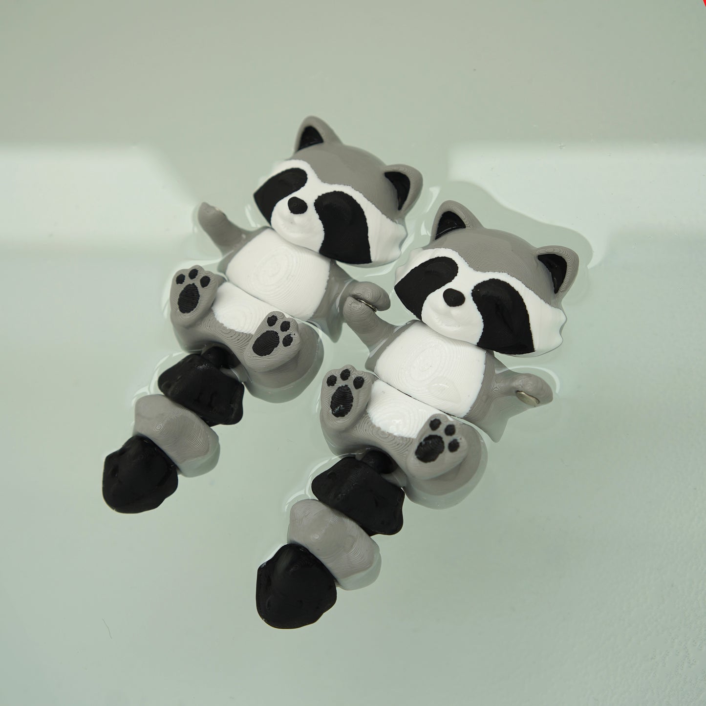 🧲 Magnetic Buddy Racoon & Bin