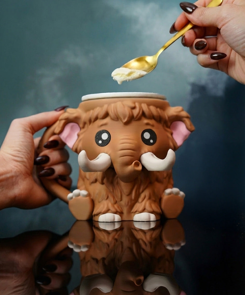 🦣 Mammoth Ice Cream Holder – Fits a 458ml Tub