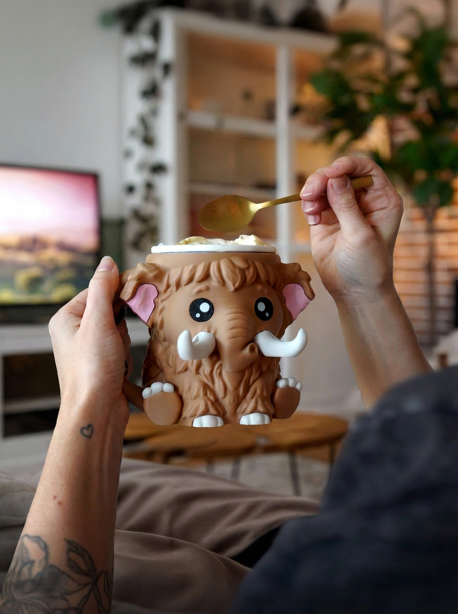🦣 Mammoth Ice Cream Holder – Fits a 458ml Tub