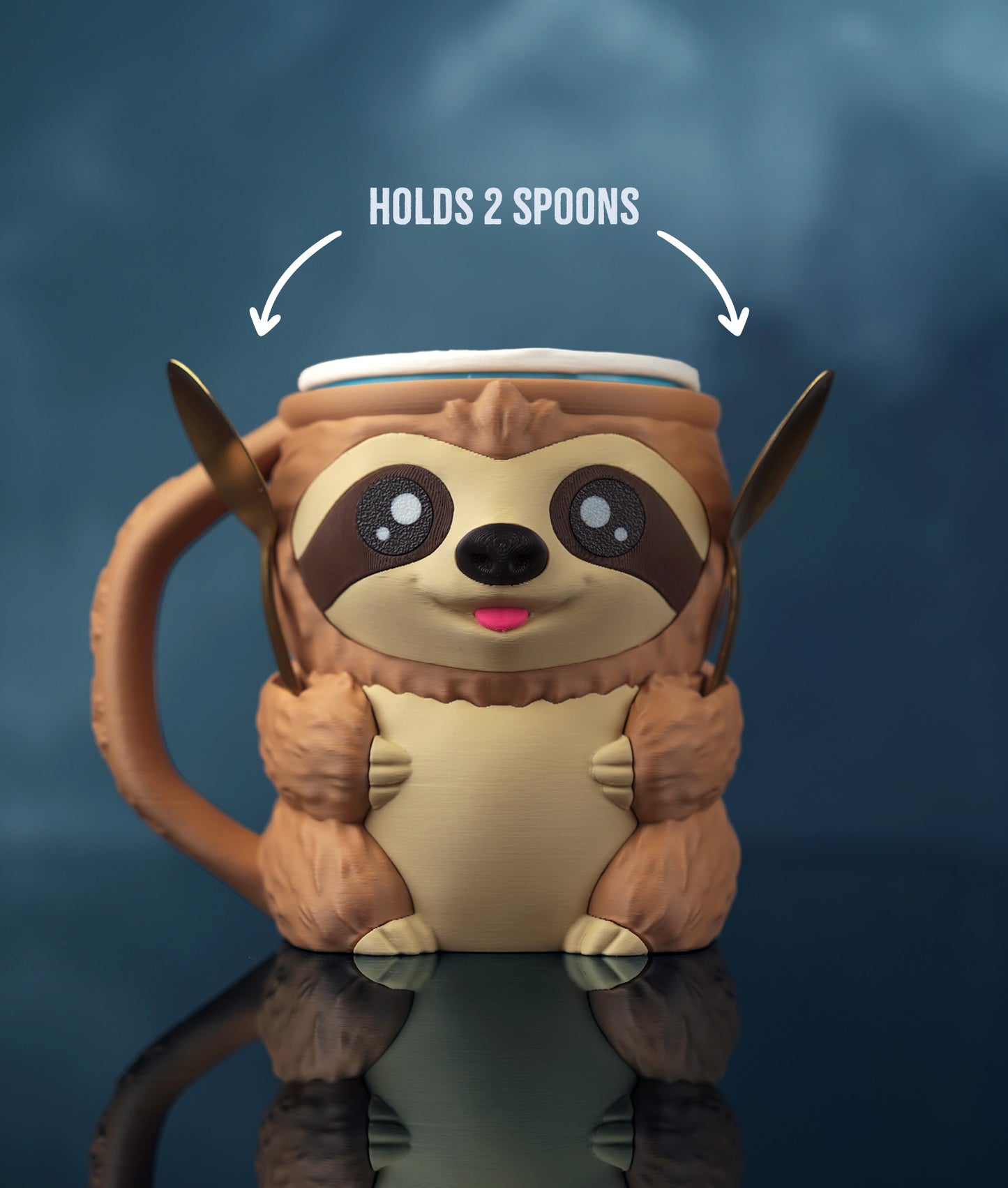 🦥 Sloth Ice Cream Holder – Fits a 458ml Tub